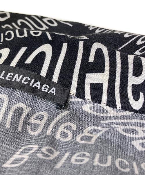 BALENCIAGA（バレンシアガ）BALENCIAGA (バレンシアガ) Logo patterned shirt ブラック サイズ:38の古着・服飾アイテム