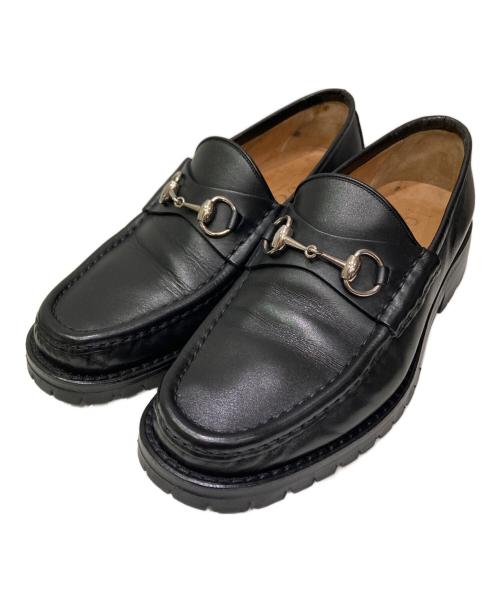 GUCCI（グッチ）GUCCI (グッチ) ホースビットローファー ブラック サイズ:40の古着・服飾アイテム