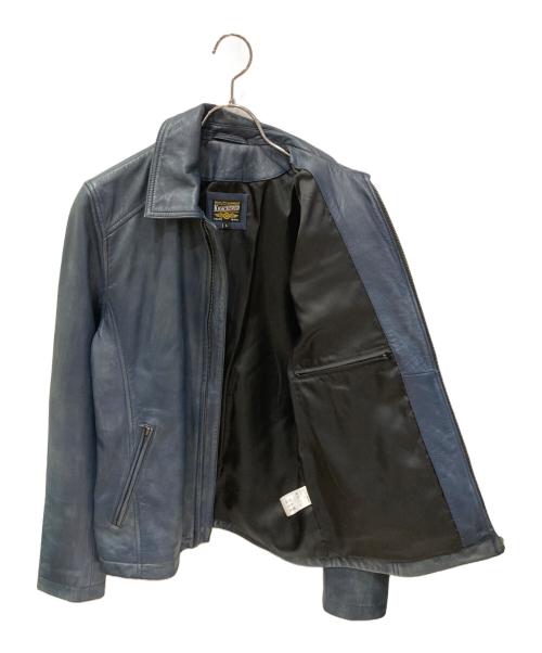 knackered（ナッカード）knackered (ナッカード) USED加工レザージャケット ネイビー サイズ:Lの古着・服飾アイテム