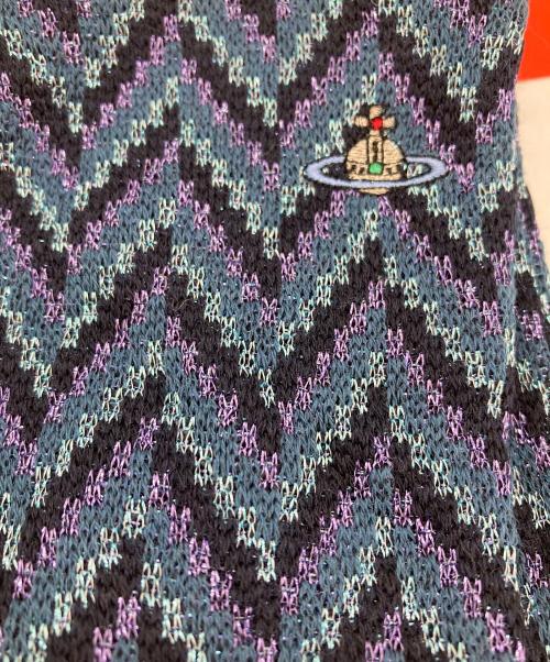 Vivienne Westwood（ヴィヴィアンウエストウッド）Vivienne Westwood (ヴィヴィアンウエストウッド) オーブ刺繍手袋 ブルー 未使用品の古着・服飾アイテム