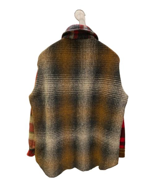 BEMIDJI WOOLEN MILLS（ベミジウーレンミルズ）BEMIDJI WOOLEN MILLS (ベミジウーレンミルズ) クレイジーパターンウールシャツ レッド×ブラウン サイズ:Mの古着・服飾アイテム