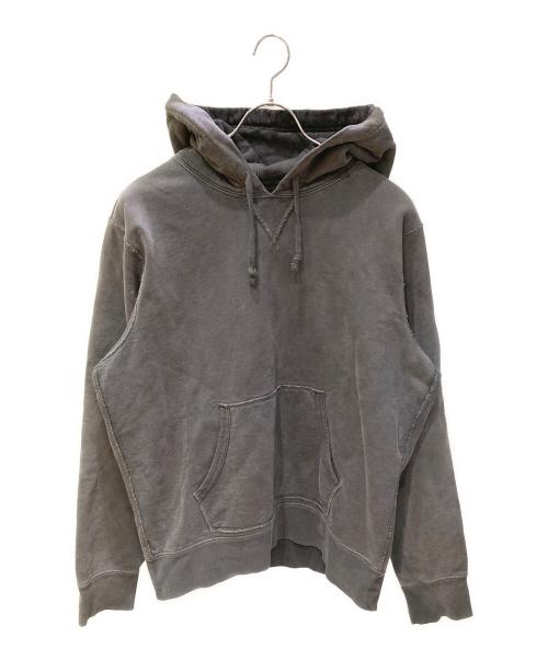 RRL（ダブルアールエル）RRL (ダブルアール) Ron Herman (ロンハーマン) 別注ガーメントダイ両Vスウェットパーカー グレー サイズ:Mの古着・服飾アイテム