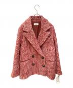 Snidelスナイデル）の古着「オーバーボックスジャケットコート」｜レッド