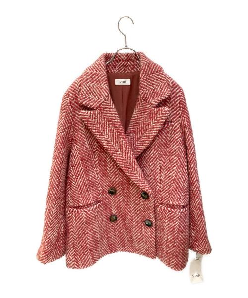 Snidel（スナイデル）Snidel (スナイデル) オーバーボックスジャケットコート レッド サイズ:Sの古着・服飾アイテム