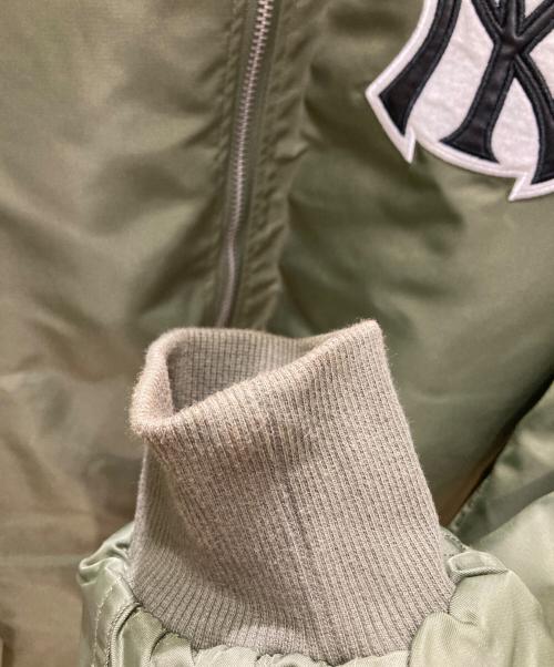 BACK TO THE FIELD（バック トゥ ザ フィールド）BACK TO THE FIELD (バック トゥ ザ フィールド) MLB (エムエルビー) ヤンキースミリタリーブルゾン オリーブ サイズ:FREEの古着・服飾アイテム