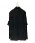 Yohji Yamamoto pour homme (ヨウジヤマモト プールオム) チャイナボタンダブルカラーシャツジャケット ブラック サイズ:M：18000円