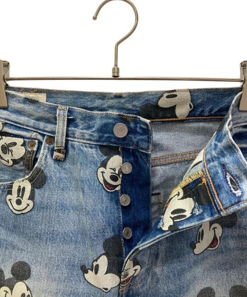 LEVI'S（リーバイス）LEVI'S (リーバイス) Disney COLLECTION (ディズニー コレクション) ミッキーマウスプリントデニムパンツ インディゴ サイズ:76cm(W30)の古着・服飾アイテム