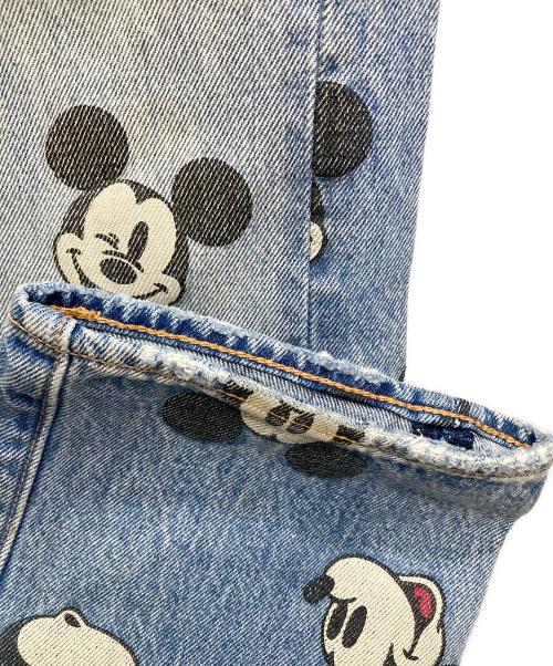 LEVI'S（リーバイス）LEVI'S (リーバイス) Disney COLLECTION (ディズニー コレクション) ミッキーマウスプリントデニムパンツ インディゴ サイズ:76cm(W30)の古着・服飾アイテム