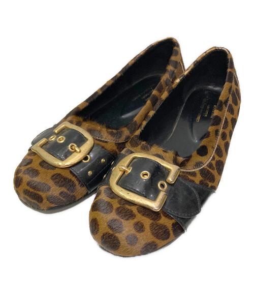 COMME des GARCONS HOMME PLUS（コムデギャルソンオムプリュス）COMME des GARCONS HOMME PLUS (コムデギャルソンオムプリュス) ベルトデザインハラコシューズ ブラウン サイズ:26cmの古着・服飾アイテム