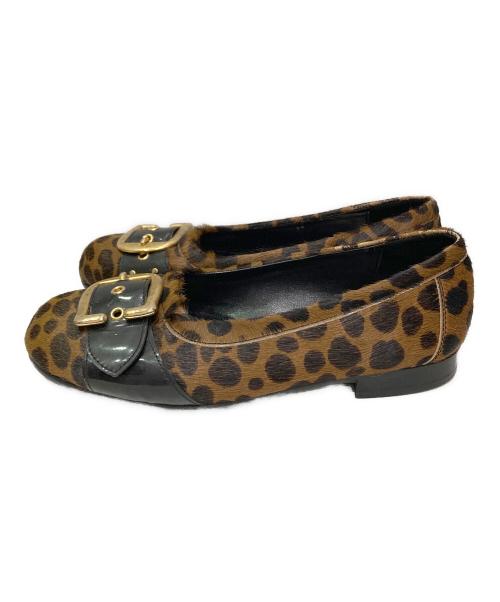 COMME des GARCONS HOMME PLUS（コムデギャルソンオムプリュス）COMME des GARCONS HOMME PLUS (コムデギャルソンオムプリュス) ベルトデザインハラコシューズ ブラウン サイズ:26cmの古着・服飾アイテム