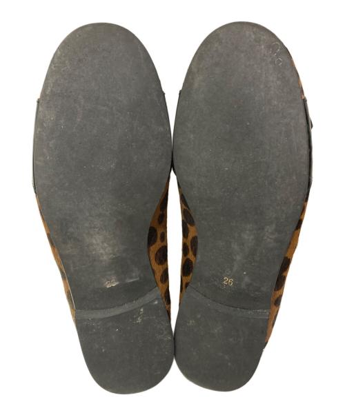 COMME des GARCONS HOMME PLUS（コムデギャルソンオムプリュス）COMME des GARCONS HOMME PLUS (コムデギャルソンオムプリュス) ベルトデザインハラコシューズ ブラウン サイズ:26cmの古着・服飾アイテム