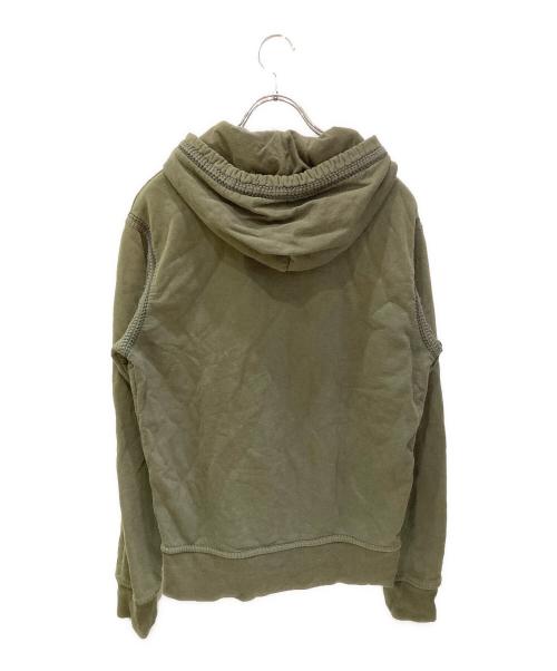 TRUE RELIGION（トゥルー レリジョン）TRUE RELIGION (トゥルー レリジョン) デザインステッチジップパーカー グリーン サイズ:Mの古着・服飾アイテム