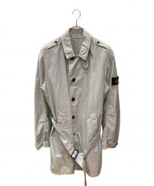 STONE ISLAND（ストーンアイランド）の古着「ステンカラーコート/ハーフコート」｜グレー
