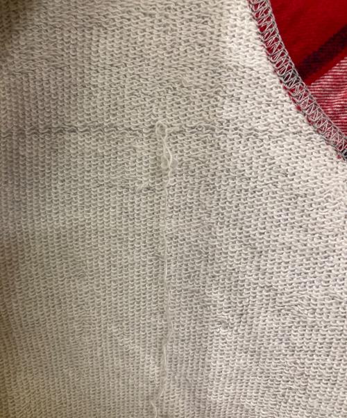 BURBERRY BLUE LABEL（バーバリー ブルー レーベル）BURBERRY BLUE LABEL (バーバリー ブルー レーベル) ラクーンファー付きロゴ刺繍ジップパーカー グレー サイズ:38の古着・服飾アイテム