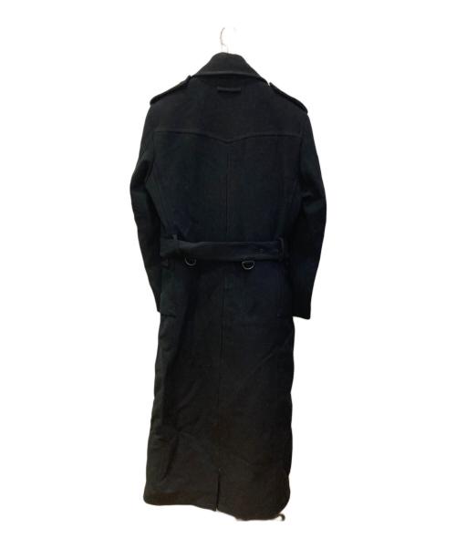 Jean Paul Gaultier homme（ジャンポールゴルチェオム）Jean Paul Gaultier homme (ジャンポールゴルチェオム) ジップデザインベルテッドスーパーロングコート ブラック サイズ:46の古着・服飾アイテム