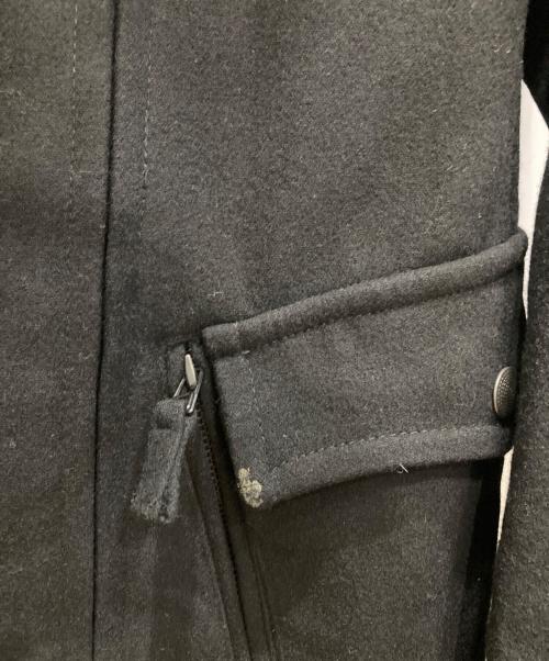 Jean Paul Gaultier homme（ジャンポールゴルチェオム）Jean Paul Gaultier homme (ジャンポールゴルチェオム) ジップデザインベルテッドスーパーロングコート ブラック サイズ:46の古着・服飾アイテム