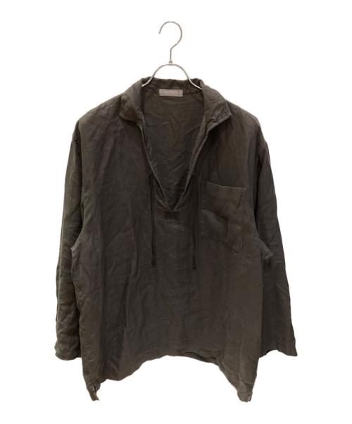 nestrobe confect（ネストローブ コンフェクト）nestrobe confect (ネストローブ コンフェクト) ヘンプ セーラースモックシャツ ブラウン サイズ:3の古着・服飾アイテム