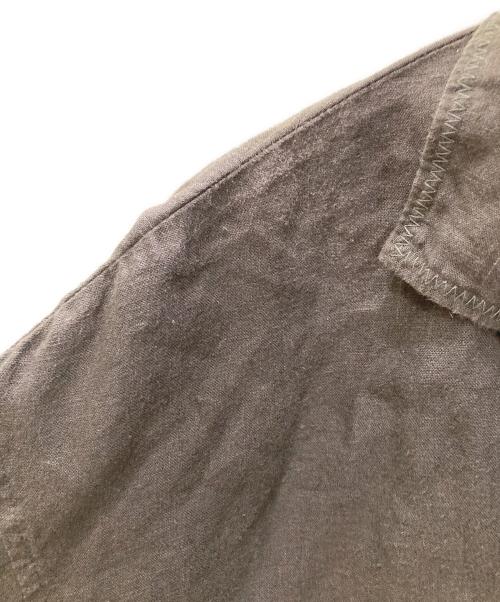 nestrobe confect（ネストローブ コンフェクト）nestrobe confect (ネストローブ コンフェクト) ヘンプ セーラースモックシャツ ブラウン サイズ:3の古着・服飾アイテム