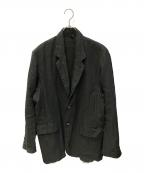 nestrobe confectネストローブ コンフェクト）の古着「リネンキャンバスジャケット」｜ブラック