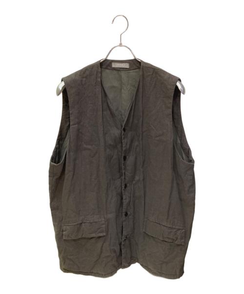 nestrobe confect（ネストローブ コンフェクト）nestrobe confect (ネストローブ コンフェクト) リネンコットンベスト ブラウン サイズ:3の古着・服飾アイテム
