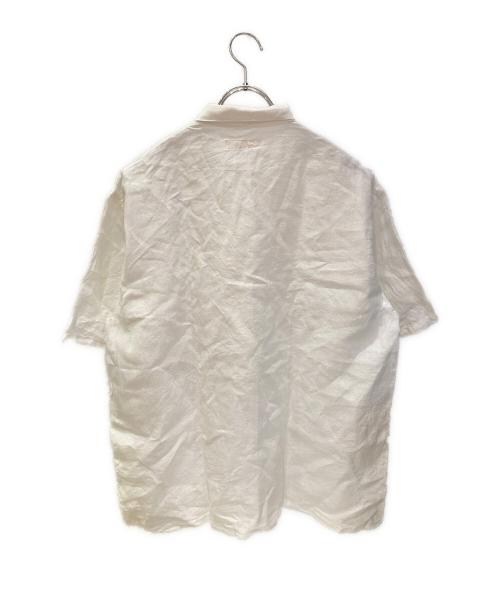 nestrobe confect（ネストローブ コンフェクト）nestrobe confect (ネストローブ コンフェクト) リネン半袖シャツ ホワイト サイズ:3の古着・服飾アイテム