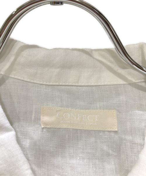 nestrobe confect（ネストローブ コンフェクト）nestrobe confect (ネストローブ コンフェクト) リネン半袖シャツ ホワイト サイズ:3の古着・服飾アイテム