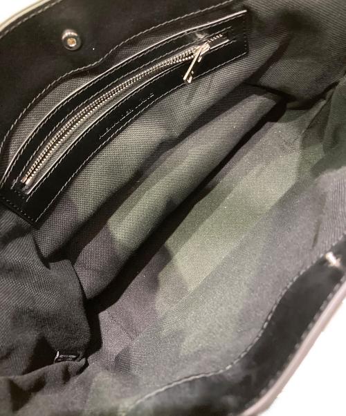 ALEXANDER WANG（アレキサンダー・ワン）ALEXANDER WANG (アレキサンダーワン) キャンバスレザートートバッグ ブラックの古着・服飾アイテム