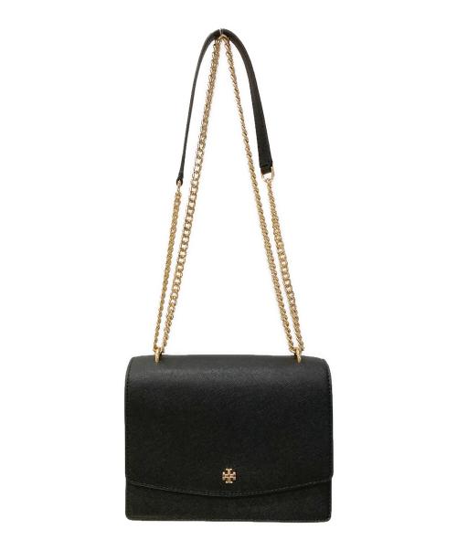 TORY BURCH（トリーバーチ）TORY BURCH (トリーバーチ) チェーンストラップショルダーバッグ ブラックの古着・服飾アイテム