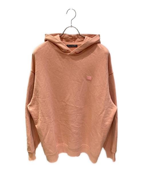 Acne studios（アクネ ストゥディオス）Acne studios (アクネ ストゥディオス) FARRIN FACE フェイス パッチパーカー ピンク サイズ:Mの古着・服飾アイテム