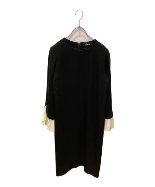 HARDY NOIR（アルディーノアール）HARDY NOIR (アルディーノアール) プリーツスリーブワンピース ブラック サイズ:Sの古着・服飾アイテム