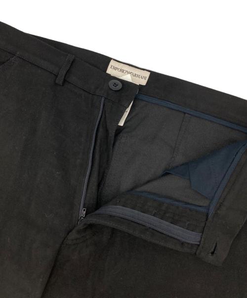 EMPORIO ARMANI（エンポリオ アルマーニ）EMPORIO ARMANI (エンポリオアルマーニ) ワイドパンツ ブラック サイズ:48の古着・服飾アイテム