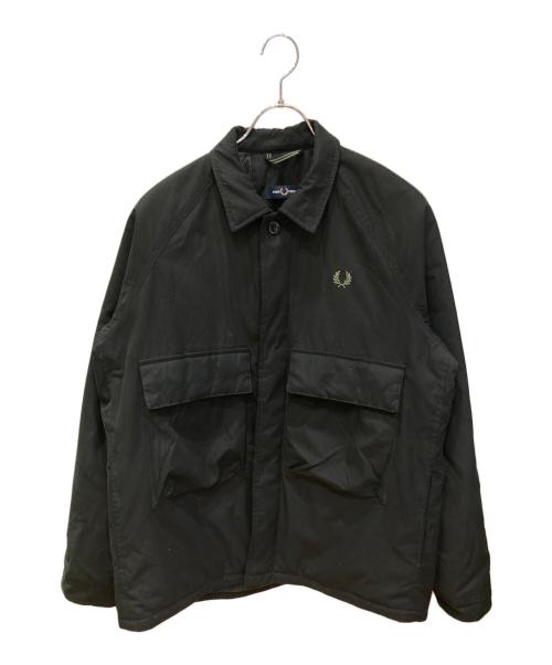 FRED PERRY（フレッドペリー）FRED PERRY (フレッドペリー) 中綿ジャケット ブラック サイズ:Mの古着・服飾アイテム