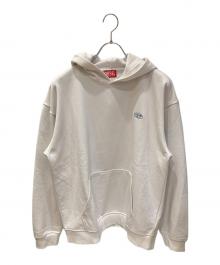 DIESEL（ディーゼル）の古着「Dロゴ刺繍パーカー」｜ホワイト