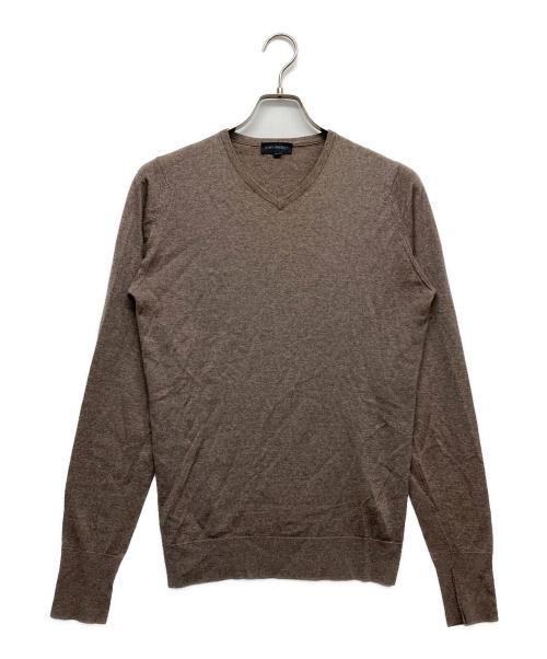 JOHN SMEDLEY（ジョンスメドレー）JOHN SMEDLEY (ジョンスメドレー) ニット ブラウン サイズ:Sの古着・服飾アイテム