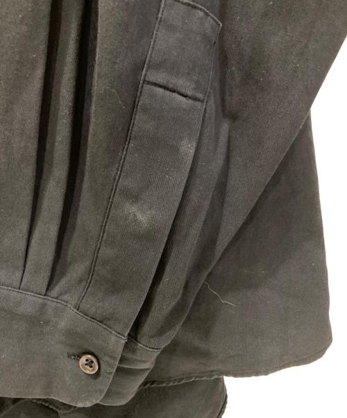 UNFIL（アンフィル）UNFIL (アンフィル) コットンギャバジンクルタシャツ ブラック サイズ:3の古着・服飾アイテム