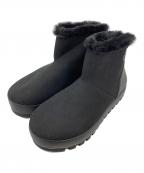 Calvin Klein Jeansカルバンクラインジーンズ）の古着「ロゴフェイクムートンブーツ」｜ブラック