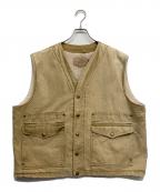 WOOLRICHウールリッチ）の古着「古着ダックボアベスト」｜ベージュ
