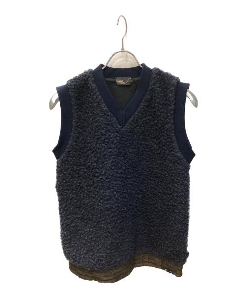 KOLOR（カラー）KOLOR (カラー) ボアベスト ネイビー サイズ:Mの古着・服飾アイテム