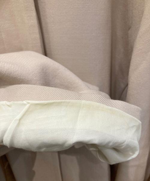 HERITANOVUM（ヘリテノーム）HERITANOVUM (ヘリテノーム) カットオフデザインステンカラーコート ベージュ サイズ:FREEの古着・服飾アイテム