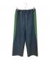 SYUMAN.（シュウマン）の古着「STAMP-LESS motocross pants」｜ネイビー×グリーン