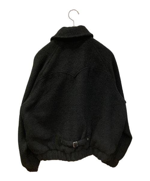 B.BALLSEY（ボールジーブラザーズ）B.BALLSEY (ボールジーブラザーズ) シャギーウエスタンショートジャケット ブラック サイズ:Lの古着・服飾アイテム