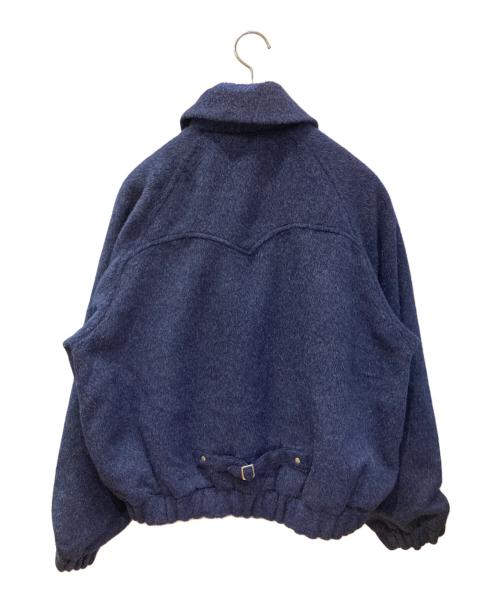 B.BALLSEY（ボールジーブラザーズ）B.BALLSEY (ボールジーブラザーズ) シャギーウエスタンショートジャケット ネイビー サイズ:Lの古着・服飾アイテム