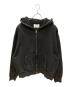 SEEKSOLE（シークソール）の古着「パウダーフェードジップフーディ」｜ブラック