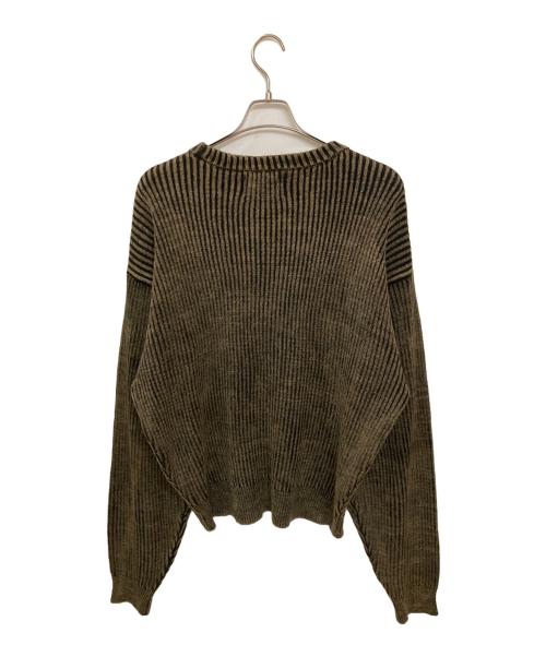 SEEKSOLE（シークソール）seeksole (シークソール) パウダーフェードニット ブラック サイズ:Lの古着・服飾アイテム