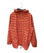 THESAINT MAFIA CLUBザ・セインツ・マフィア・クラブ）の古着「ロゴ総柄アノラックパーカー」｜オレンジ