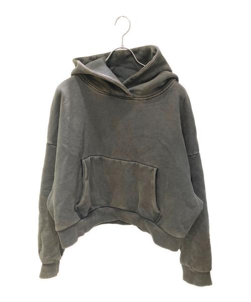 entire studios（エンタイアスタジオ）entire studios (エンタイアスタジオ) ガーメントダイショートスウェットパーカー ブラック サイズ:XSの古着・服飾アイテム