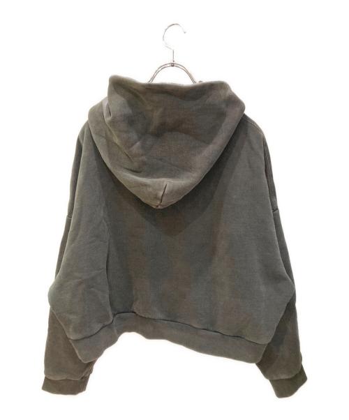 entire studios（エンタイアスタジオ）entire studios (エンタイアスタジオ) ガーメントダイショートスウェットパーカー ブラック サイズ:XSの古着・服飾アイテム