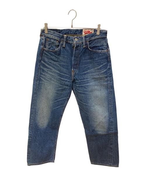 EVISU（エヴィス）EVISU (エビス) カモメペイントデニムパンツ インディゴ サイズ:32の古着・服飾アイテム