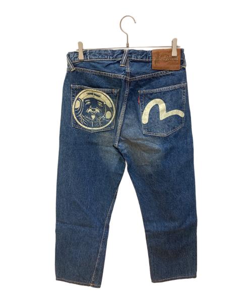 EVISU（エヴィス）EVISU (エビス) カモメペイントデニムパンツ インディゴ サイズ:32の古着・服飾アイテム