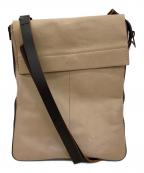 L.E.D.BITESエルイーディーバイツ）の古着「レザーショルダーバッグ」｜ベージュ